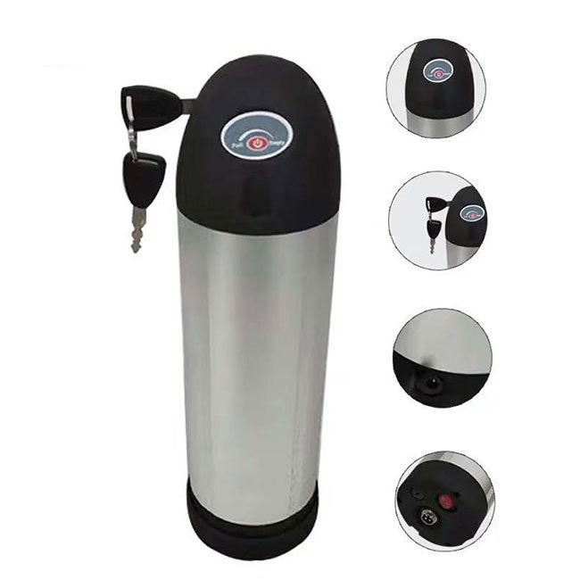 36V 48V Ebike Water Bottle Battery With 18650 Lithium Ion Cell 13.2ah 17.5ah 21ah