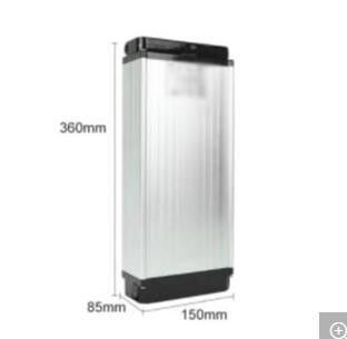 Ebike Replacment Battery Long Cycle 48V 250W 500W Silver Rear Rack Rechargeable Ebike Battery Fiets Accufahrrad Akku Fur Elektrofahrrader Lithium Battery