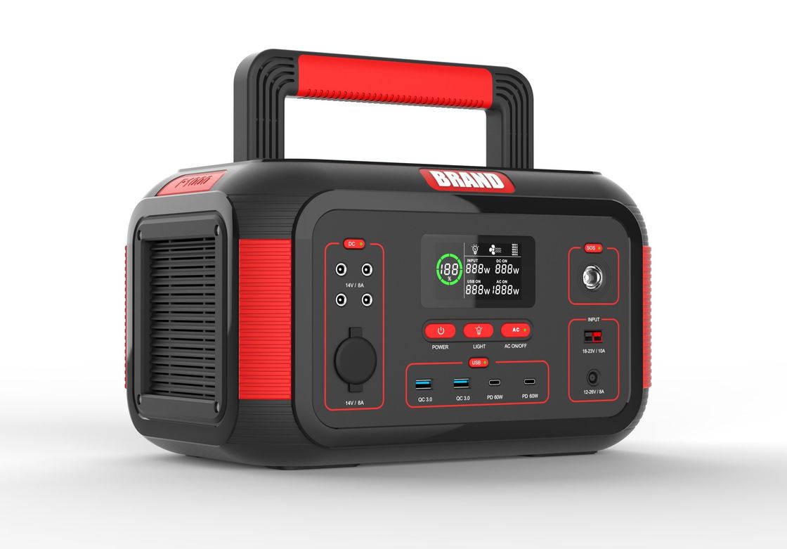 USB 1000W 22.2V 36.4ah Rechargeable Solar Portable Power Station For Home Outdoor Camping