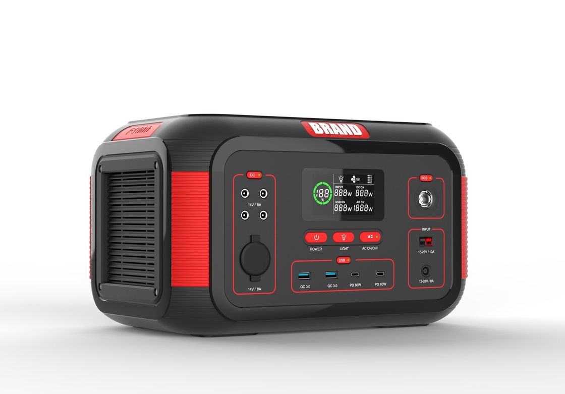 USB 1000W 22.2V 36.4ah Rechargeable Solar Portable Power Station For Home Outdoor Camping