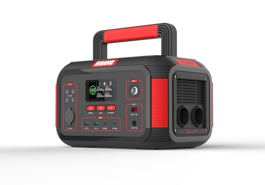 USB 1000W 22.2V 36.4ah Rechargeable Solar Portable Power Station For Home Outdoor Camping