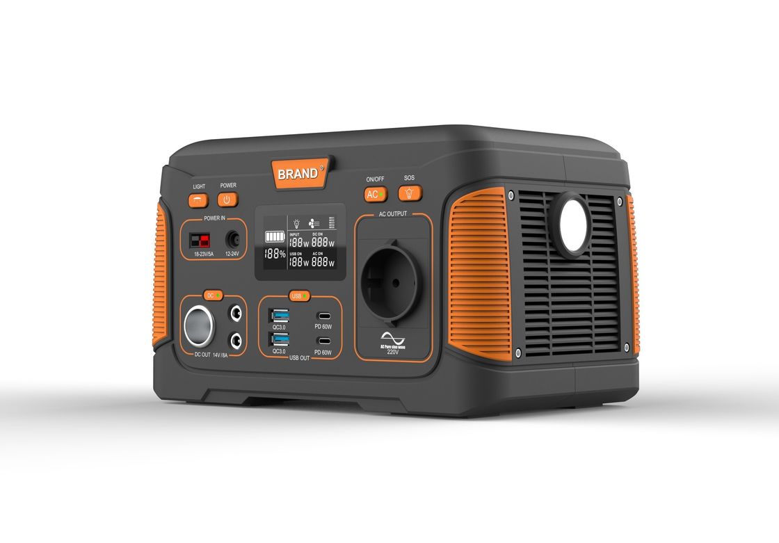 300W Outdoor Portable Power Station Emergency Camping Battery Bank With AC/DC Invertor
