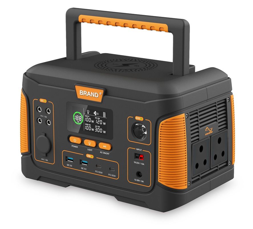 Home/ Outdoor/ Camping Solar Portable Power Station USB 650W 22.2V 28.6ah Rechargeable