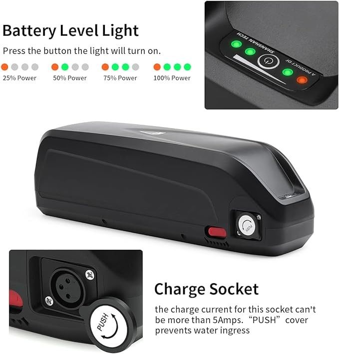 Replacement 36V 48V Lithium Ion Battery Electric Bike Battery Aldi Prophete Mifa Samsung ZhenLong