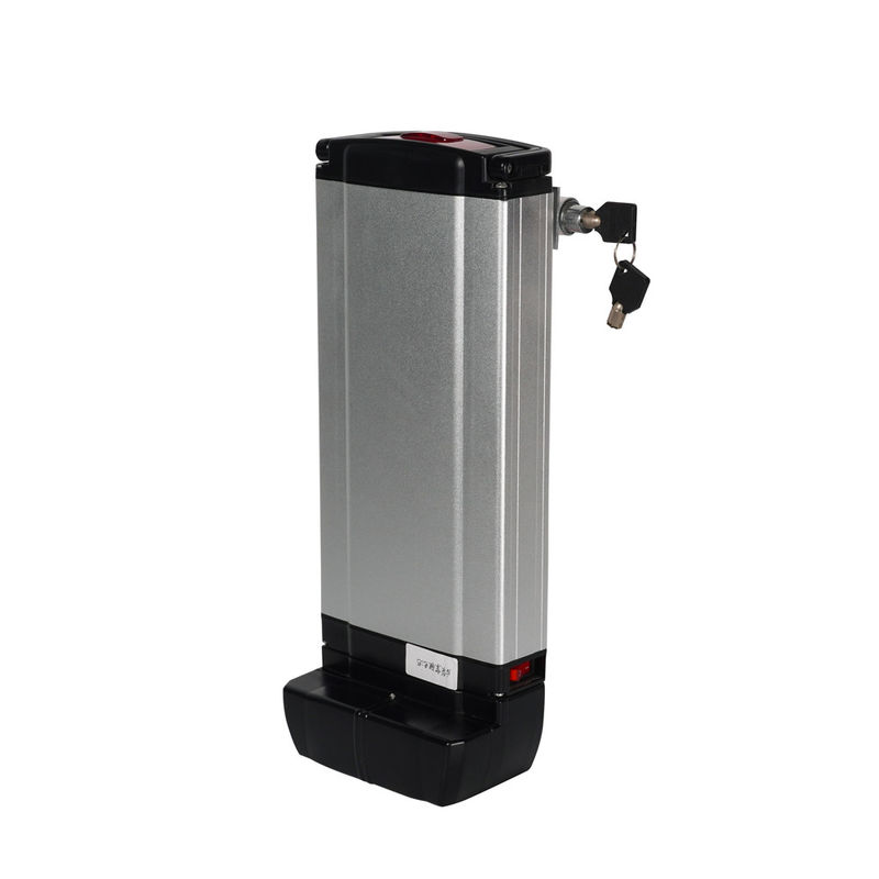 Ebike Replacment Battery Long Cycle 48V 250W 500W Silver Rear Rack Rechargeable Ebike Battery Fiets Accufahrrad Akku Fur Elektrofahrrader Lithium Battery