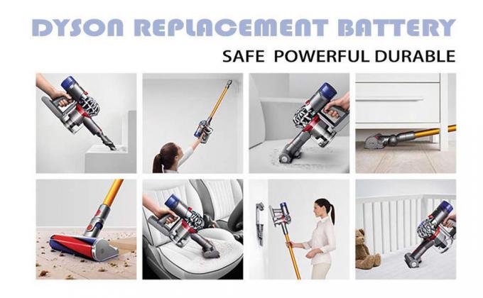 Handheld Cordless Vacuum Cleaner Replacement 21.6V 3000mAh Li-ion Battery for Dyson V8