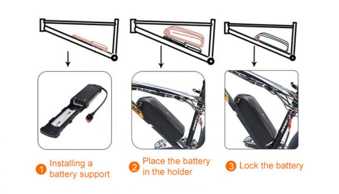 Downtube Battery 13ah 14ah 16.75ah 17.5ah 48 Volt Ebike Battery