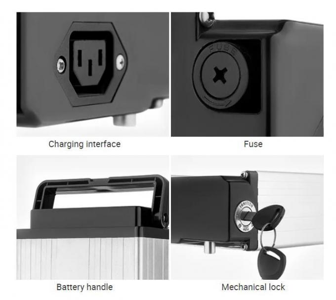                  Long Cycle 48V 250W 500W Silver Rear Rack Rechargeable Ebike Battery Fiets Accufahrrad Akku Akku Fur Elektrofahrrader OEM/ODM Battery Pack Lithium Battery              1