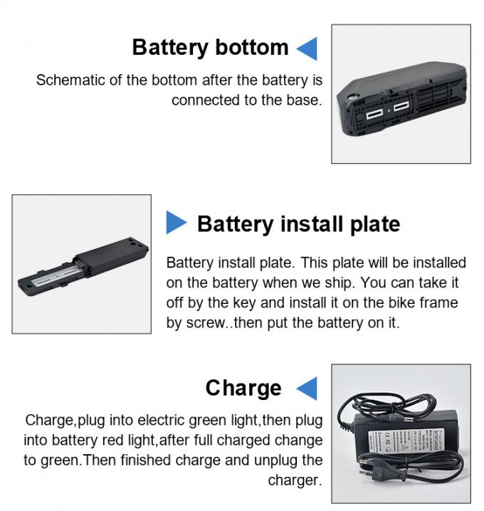 Hot Sale Hailong 36V Lithium Battery Pack for Electric Bike with Charger