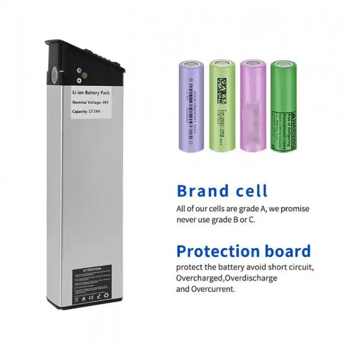 High Quality Silver Fish Battery 48V 20ah Lithium Ion E-Bike Battery For 1000W Electric Bike  Ebike Akku 1